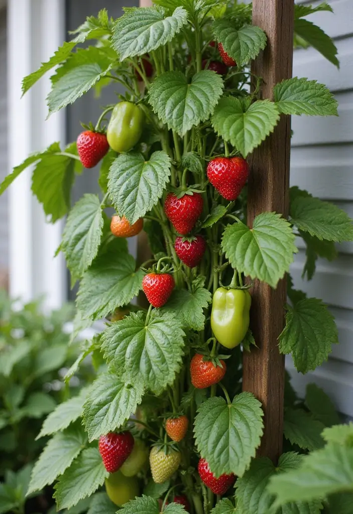 26 Front Garden Ideas to Boost Your Home’s Curb Appeal - 8. Vertical Edible Gardens