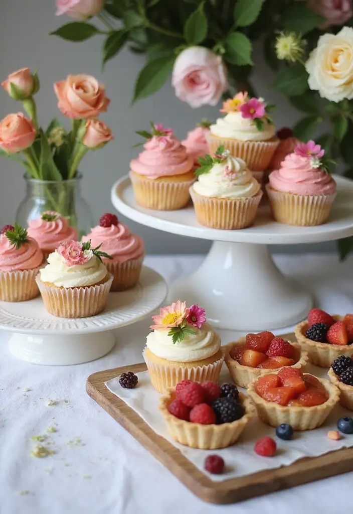 26 Garden Party Aesthetic Inspirations for a Picture-Perfect Celebration - 10. Themed Desserts