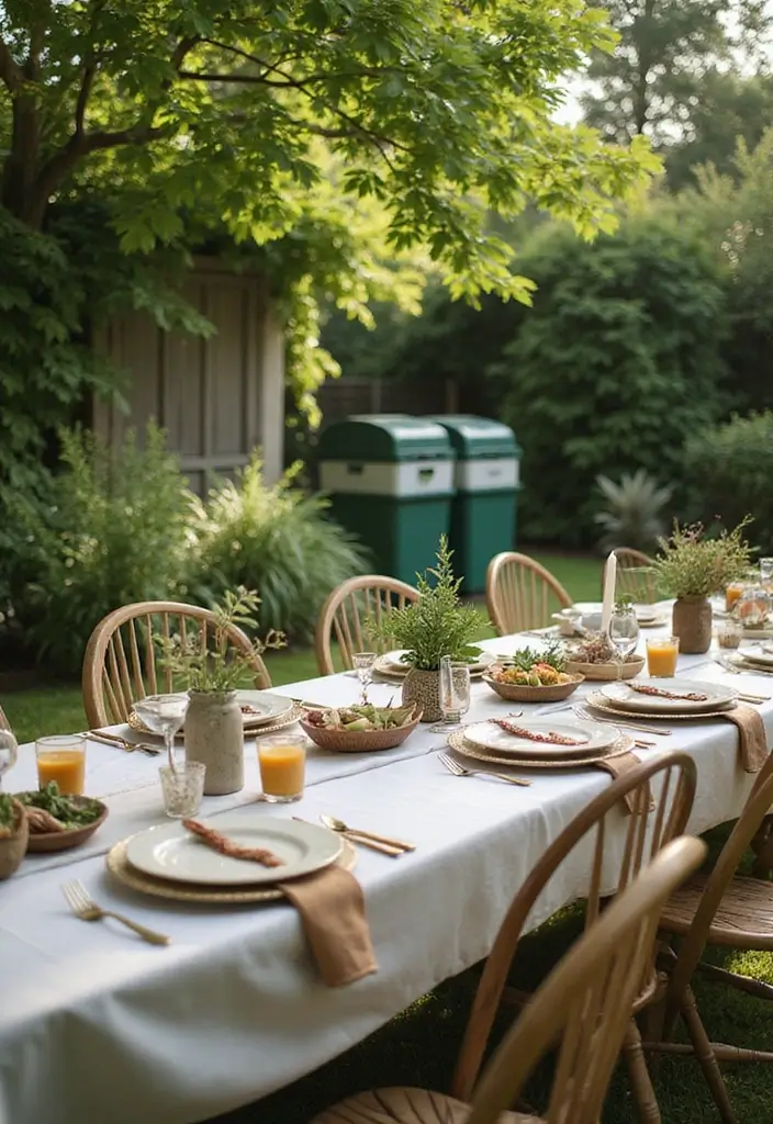 26 Garden Party Aesthetic Inspirations for a Picture-Perfect Celebration - 14. Eco-Friendly Practices