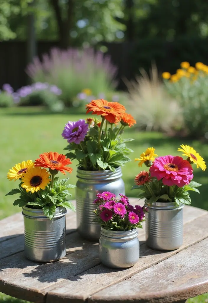 26 Home Garden Ideas for Beginners and Experts - 10. Use Upcycled Containers