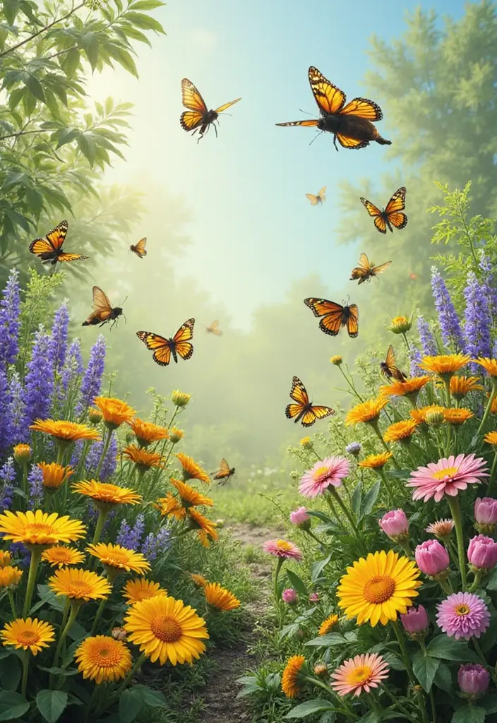 26 Home Garden Ideas for Beginners and Experts - 14. Set Up a Pollinator Garden