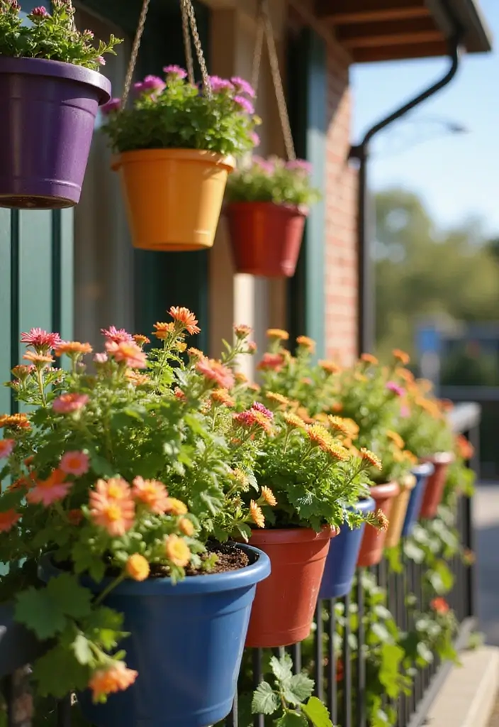 26 Home Garden Ideas for Beginners and Experts - 2. Utilize Hanging Pots