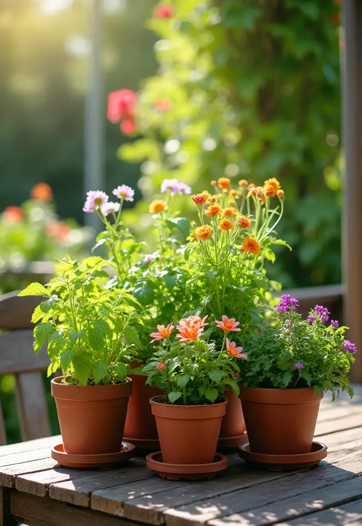 26 Home Garden Ideas for Beginners and Experts - 3. Create a Container Garden