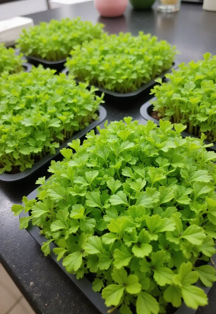 26 Kitchen Garden Ideas for Fresh Flavors at Your Fingertips - 11. Microgreens Garden