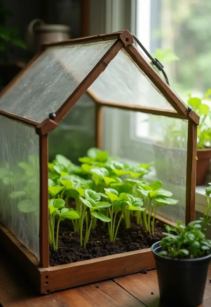 26 Kitchen Garden Ideas for Fresh Flavors at Your Fingertips - 15. Greenhouse in Your Kitchen