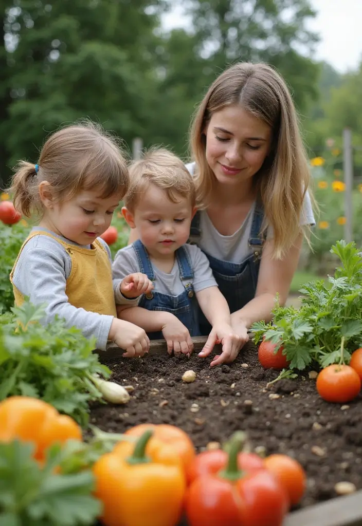 26 Kitchen Garden Ideas for Fresh Flavors at Your Fingertips - 20. Gardening with Kids