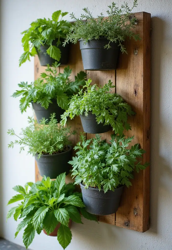 26 Small Garden DIY Ideas to Transform Your Compact Space - 1. Vertical Herb Garden