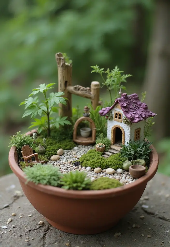 26 Small Garden DIY Ideas to Transform Your Compact Space - 16. Miniature Fairy Garden