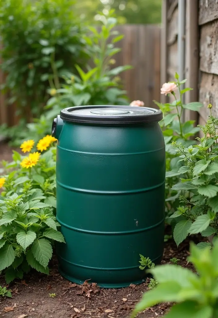 26 Small Garden DIY Ideas to Transform Your Compact Space - 18. Rainwater Collection System