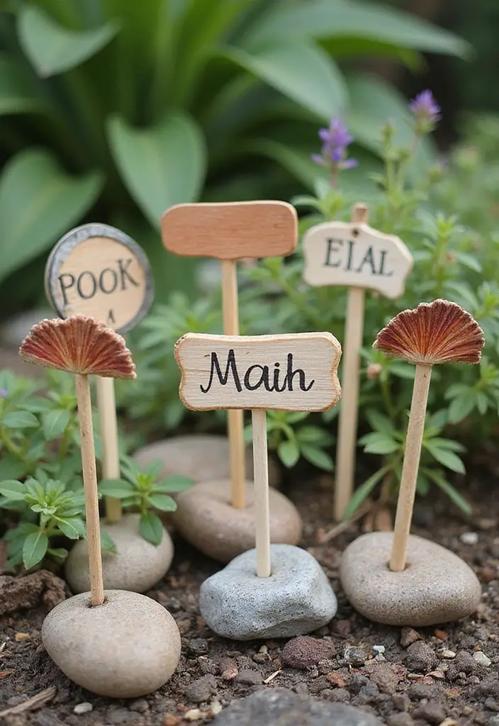 26 Small Garden DIY Ideas to Transform Your Compact Space - 9. DIY Plant Markers