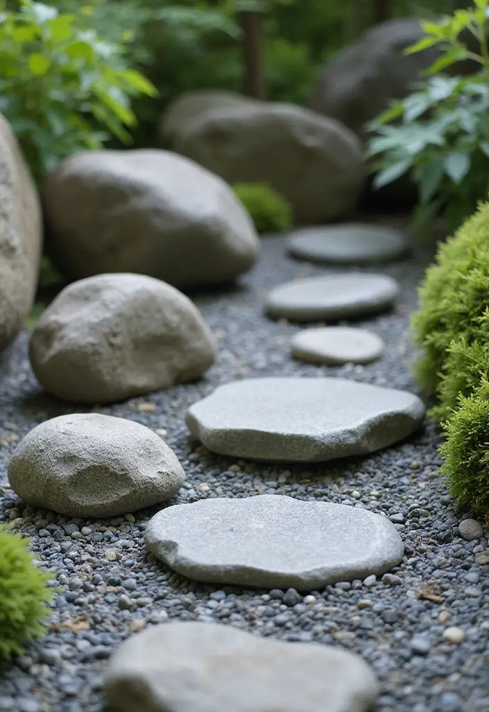 26 Small Japanese Garden Ideas for Compact Outdoor Spaces - 24. Natural Stone Features