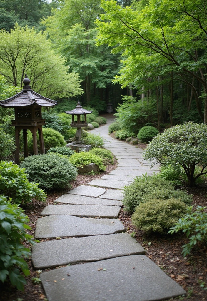 26 Small Japanese Garden Ideas for Compact Outdoor Spaces - 3. Stone Pathways