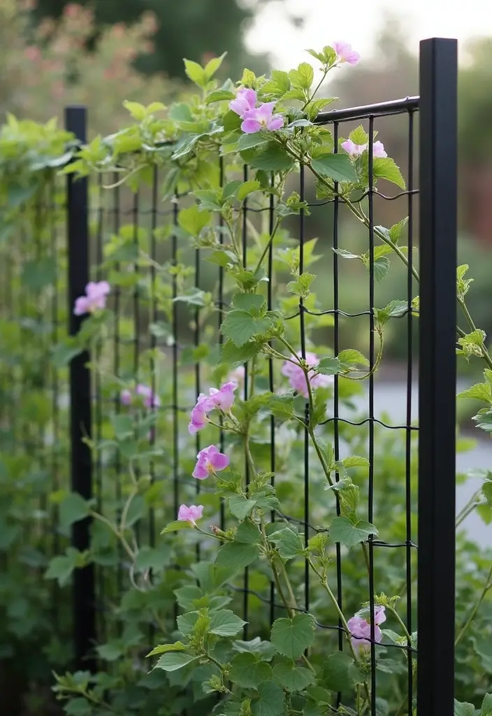 27 Creative Garden Trellis Ideas to Support Your Plants - 18. Tension Wire Trellis