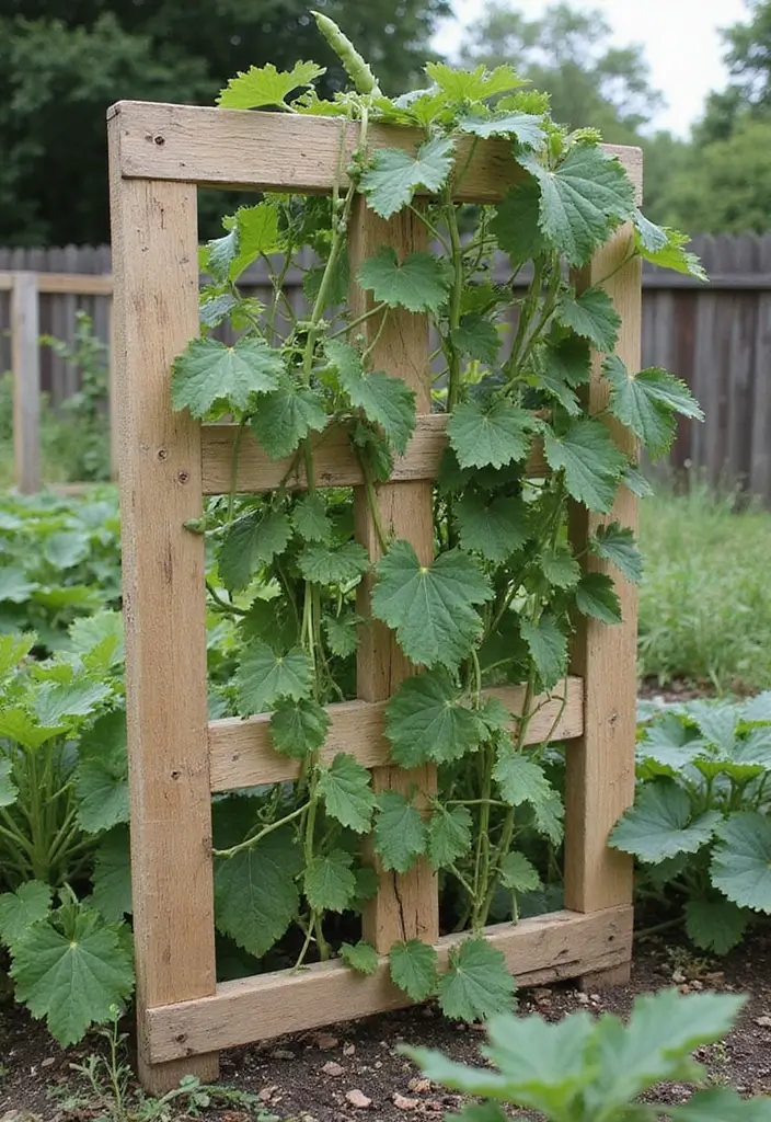27 Creative Garden Trellis Ideas to Support Your Plants - 3. DIY Pallet Trellis