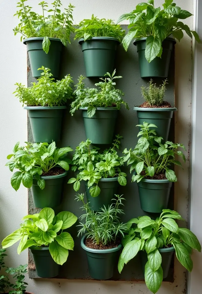 27 Creative Herb Garden Ideas to Enhance Your Cooking - 1. Vertical Herb Garden