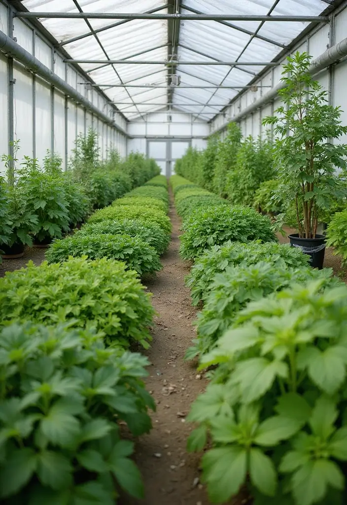 27 Creative Herb Garden Ideas to Enhance Your Cooking - 18. Herb Garden in a Greenhouse