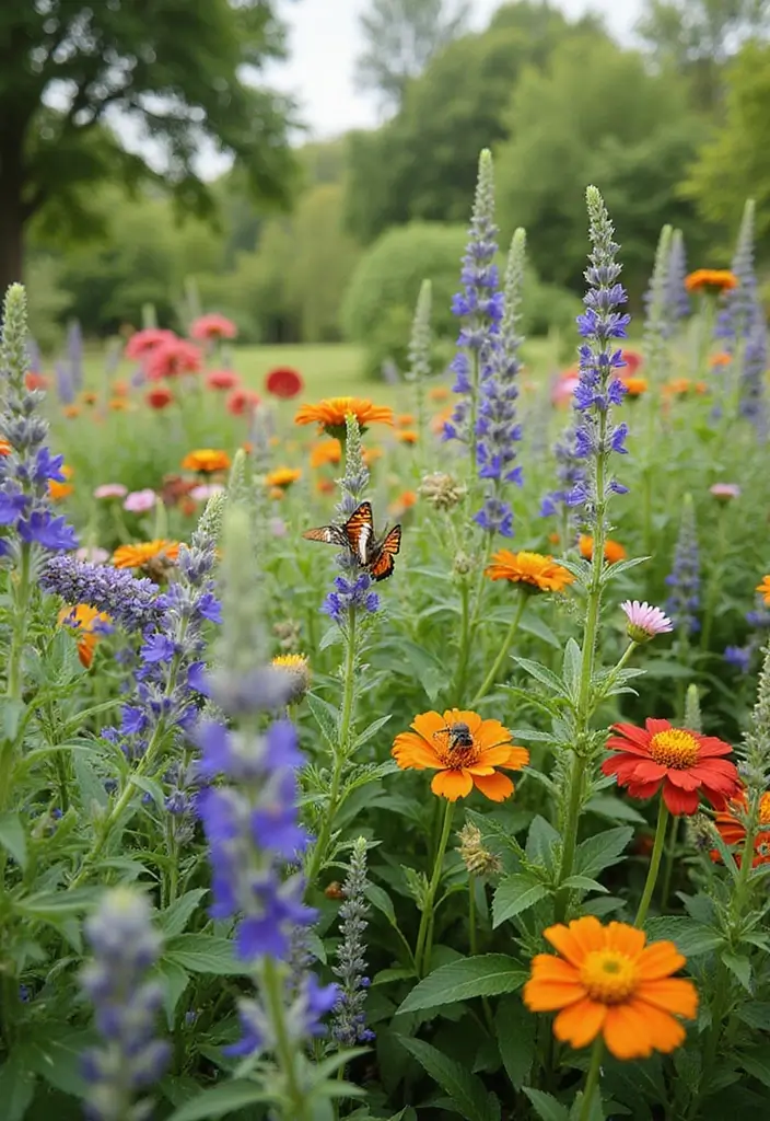 27 Creative Herb Garden Ideas to Enhance Your Cooking - 19. Herb Garden for Pollinators