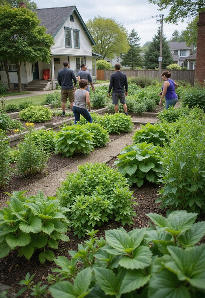 27 Creative Herb Garden Ideas to Enhance Your Cooking - 22. Community Herb Garden