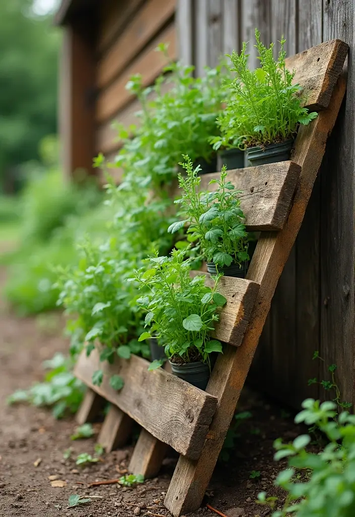 27 Creative Herb Garden Ideas to Enhance Your Cooking - 4. Herb Garden in a Wooden Pallet