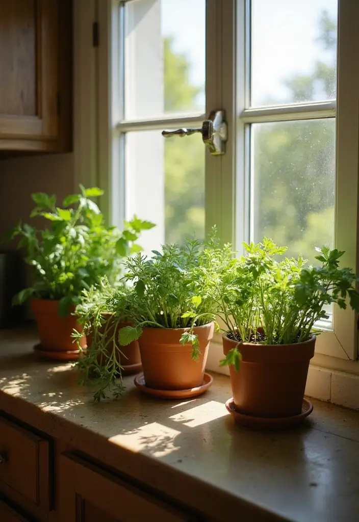 27 Creative Herb Garden Ideas to Enhance Your Cooking - 6. Herb Garden on a Windowsill