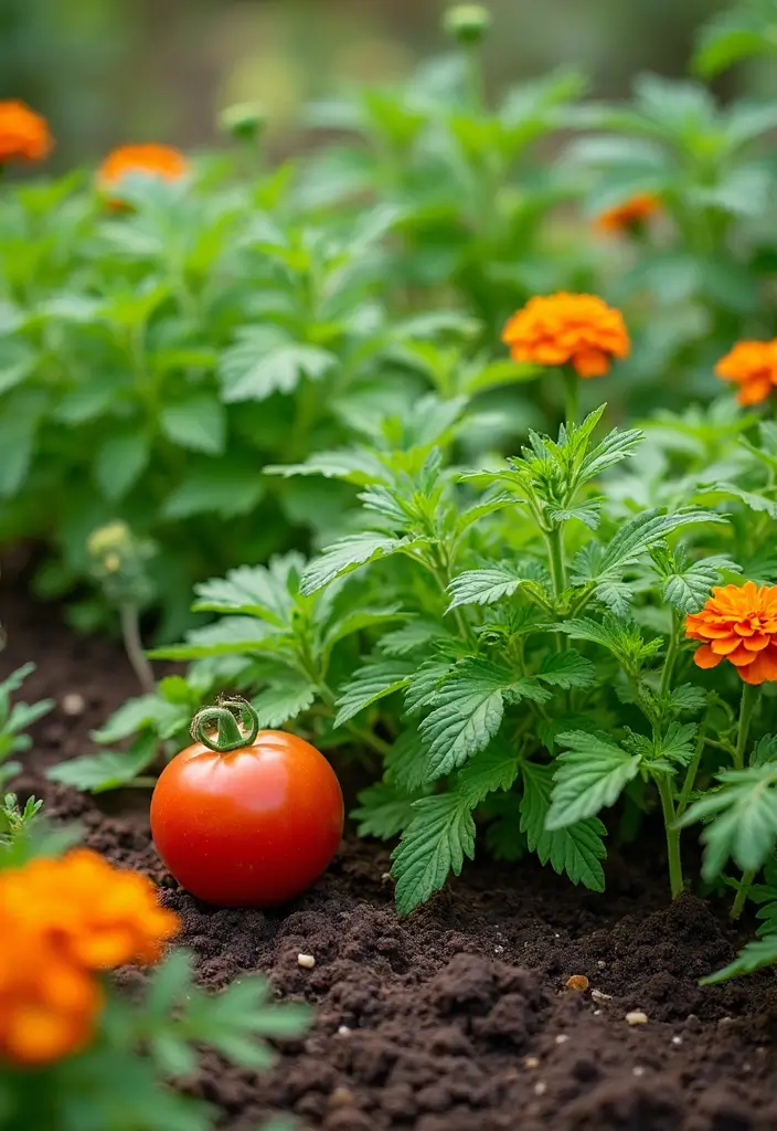 27 Creative Herb Garden Ideas to Enhance Your Cooking - 9. Herb Garden with Companion Plants