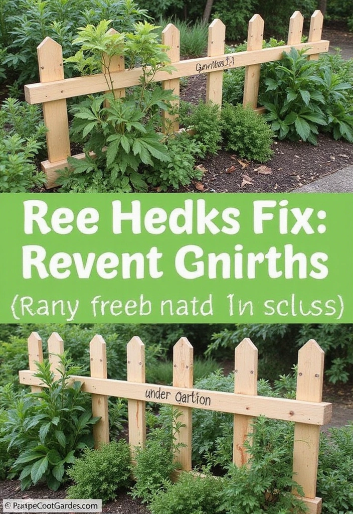 27 Easy DIY Garden Ideas for Every Skill Level - 15. DIY Herb Fences