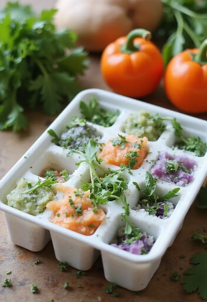 27 Easy DIY Garden Ideas for Every Skill Level - 16. Herb Ice Cubes
