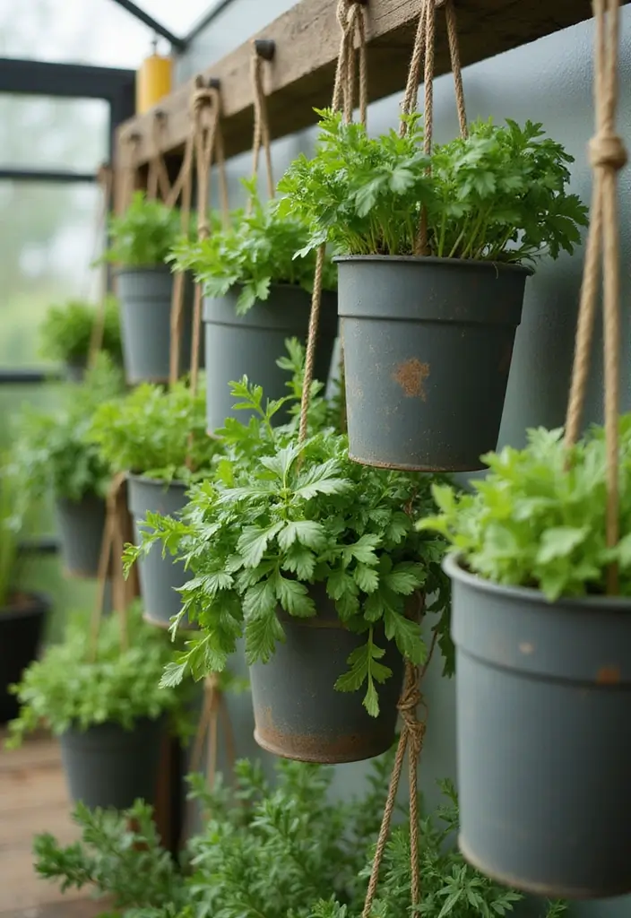 27 Easy DIY Garden Ideas for Every Skill Level - 3. Hanging Herb Planters