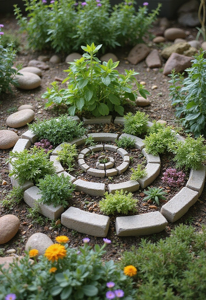 27 Easy DIY Garden Ideas for Every Skill Level - 4. DIY Herb Spiral