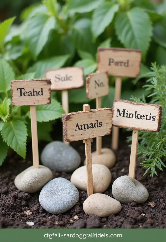 27 Easy DIY Garden Ideas for Every Skill Level - 9. DIY Herb Garden Markers