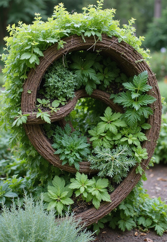 27 Elegant French Cottage Garden Ideas to Inspire Your Outdoor Space - 11. Herb Spiral Gardens