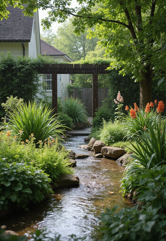 27 Elegant French Cottage Garden Ideas to Inspire Your Outdoor Space - 15. Rain Gardens