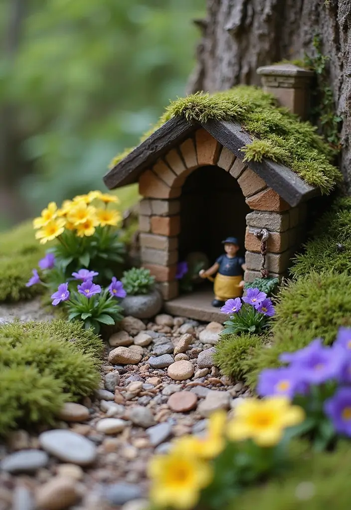 27 Flower Garden Ideas to Brighten Your Outdoor Space - 10. Fairy Garden Flower Nooks