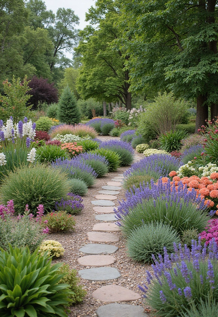 27 Flower Garden Ideas to Brighten Your Outdoor Space - 12. Drought-Tolerant Flower Gardens