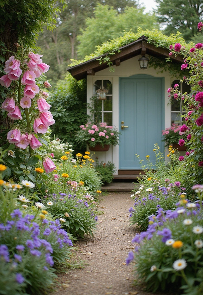 27 Flower Garden Ideas to Brighten Your Outdoor Space - 21. Cottage Garden Style