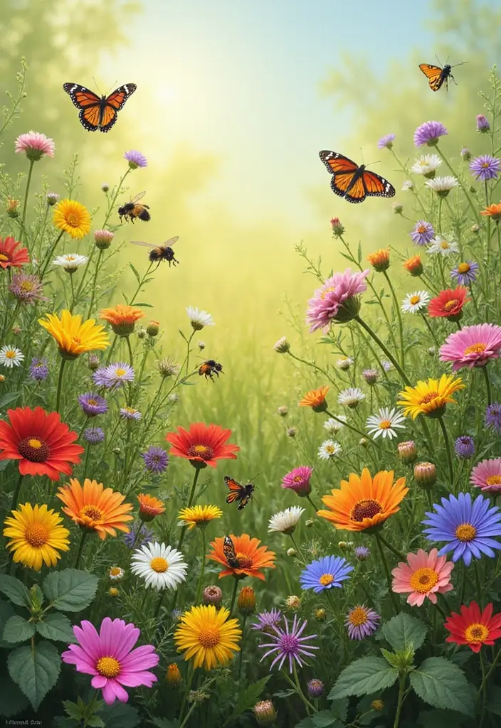 27 Flower Garden Ideas to Brighten Your Outdoor Space - 24. Wildflower Meadows