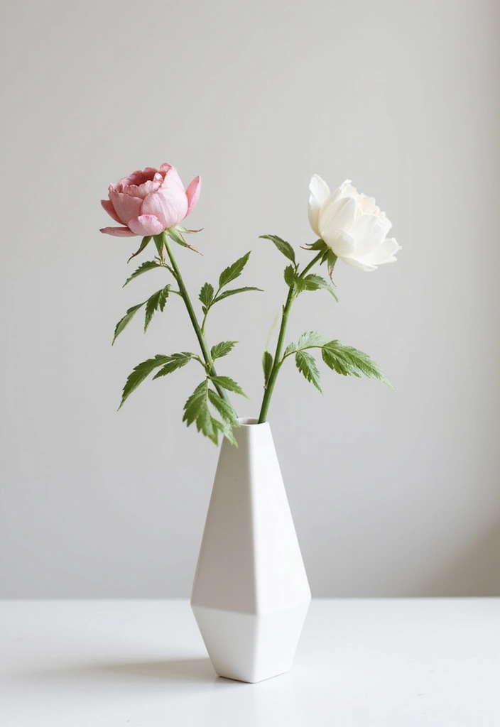 27 Flower Garden Ideas to Brighten Your Outdoor Space - 26. Minimalist Flower Arrangement