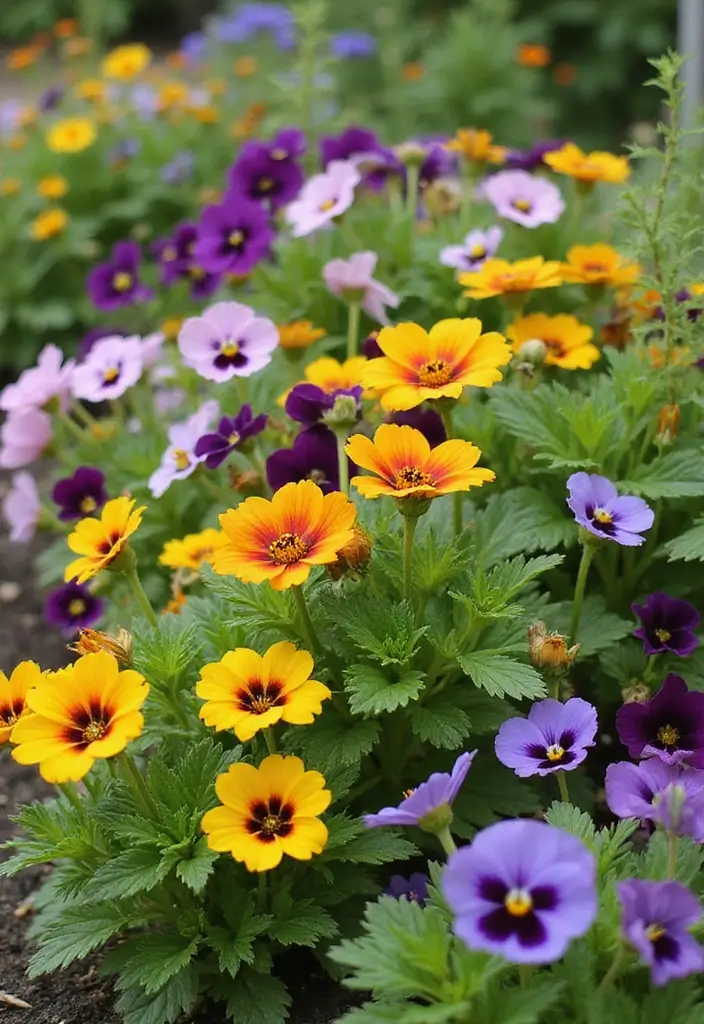 27 Flower Garden Ideas to Brighten Your Outdoor Space - 7. Edible Flower Borders