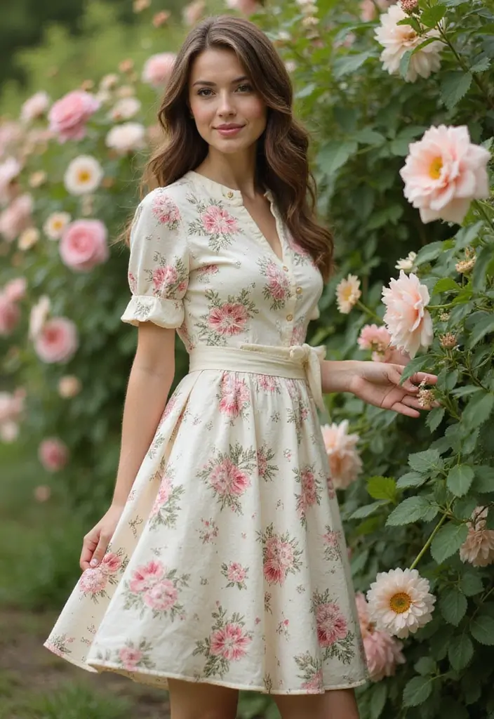 27 Garden Party Outfit Ideas for Every Style and Season - 4. Vintage-Inspired Tea Dress for a Classic Touch