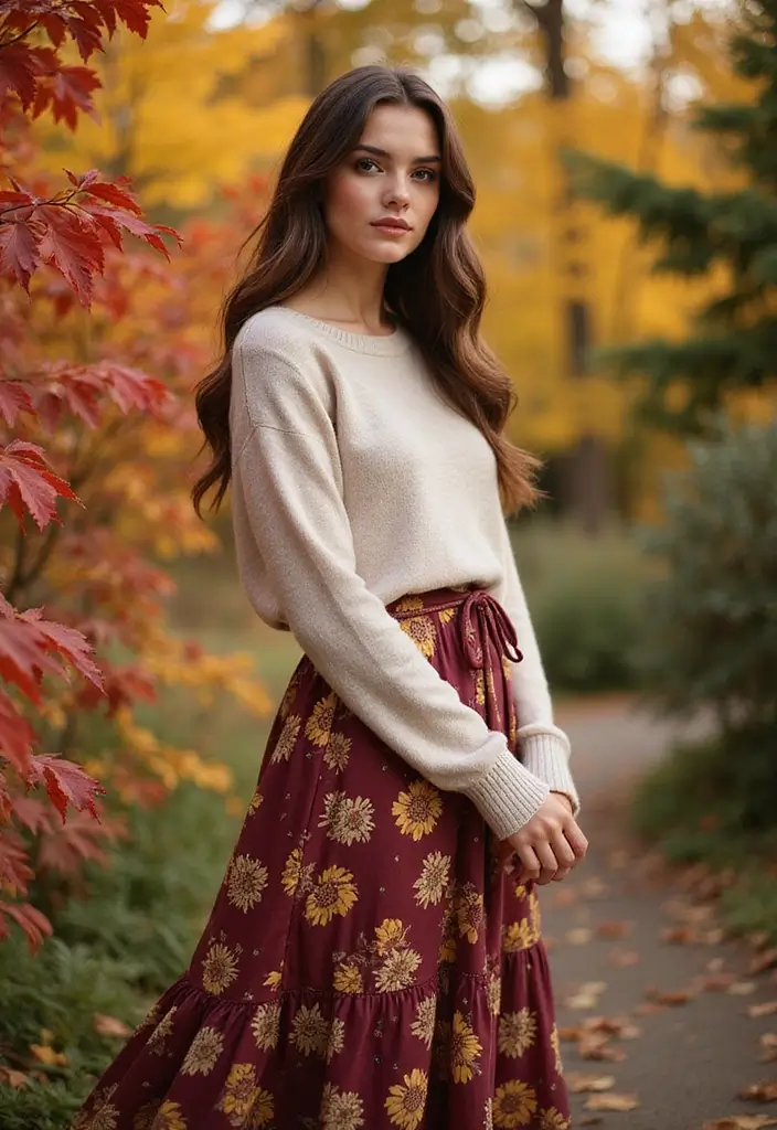 27 Garden Party Outfit Ideas for Every Style and Season - 5. Light Layers for Fall Charm