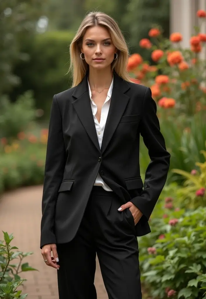 27 Garden Party Outfit Ideas for Every Style and Season - 8. Monochrome Magic