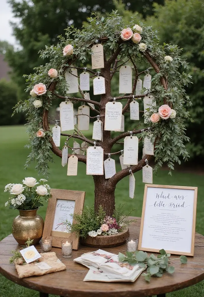 27 Garden Party Wedding Inspirations for a Memorable Day - 18. Unique Guest Book Ideas