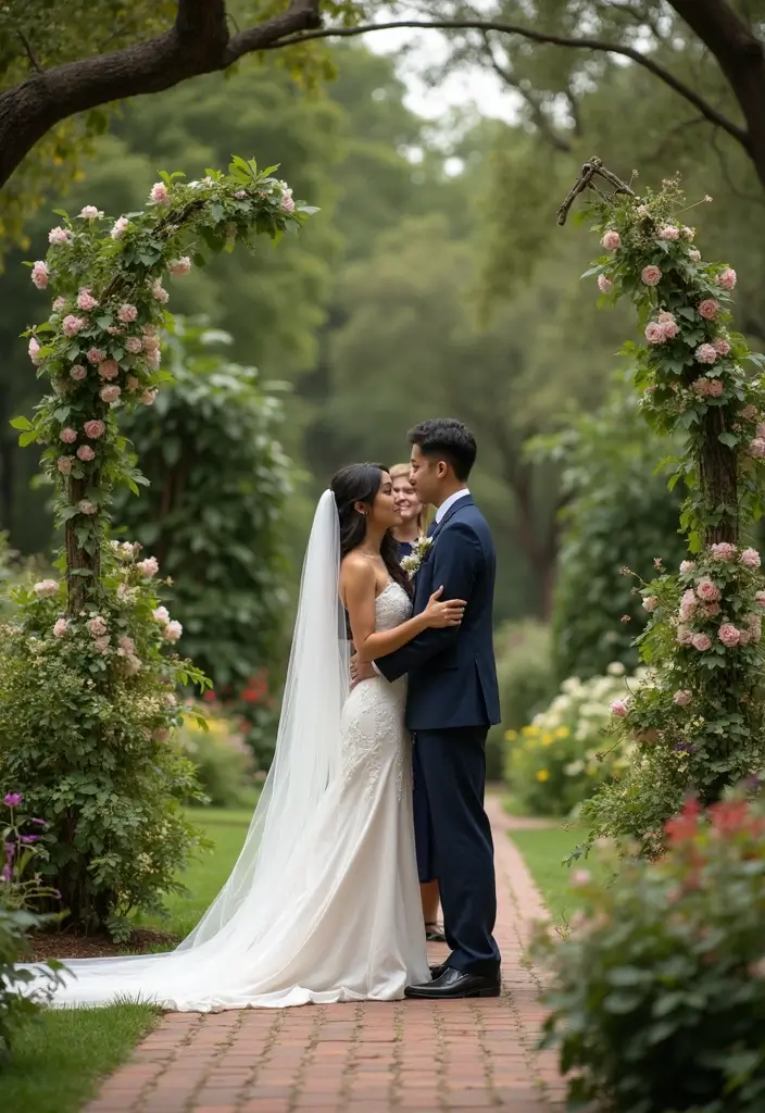 27 Garden Party Wedding Inspirations for a Memorable Day - 22. Sentimental Ceremony Elements