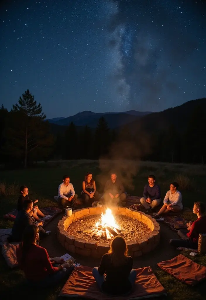 27 Garden Party Wedding Inspirations for a Memorable Day - 27. Intimate Fire Pit Gatherings