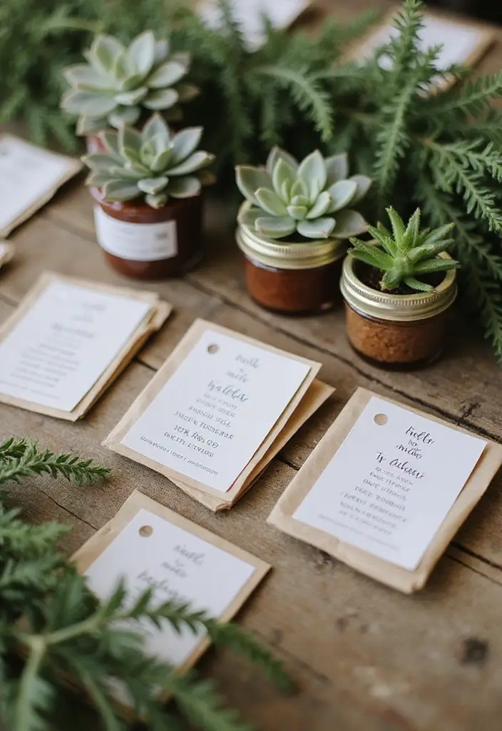 27 Garden Party Wedding Inspirations for a Memorable Day - 5. Green Favors for Guests