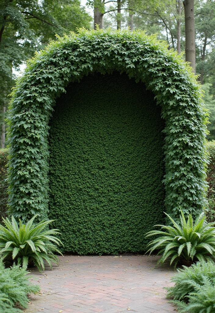 27 Garden Party Wedding Inspirations for a Memorable Day - 8. Greenery Backdrops