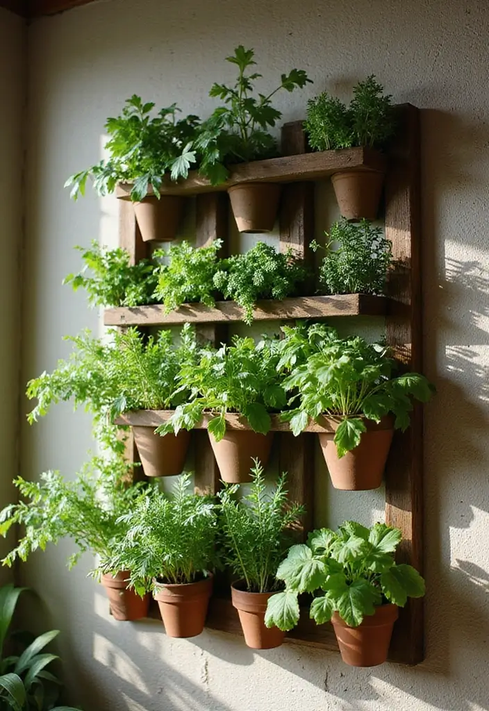27 Indoor Garden Ideas to Bring Nature Inside - 1. Vertical Herb Garden