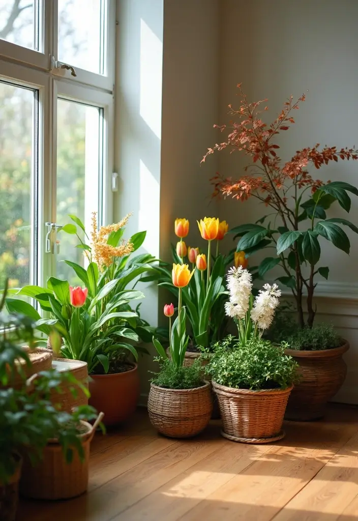 27 Indoor Garden Ideas to Bring Nature Inside - 13. Seasonal Indoor Plants