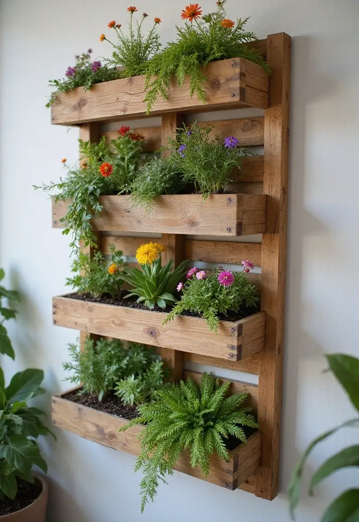 27 Indoor Garden Ideas to Bring Nature Inside - 2. DIY Pallet Garden