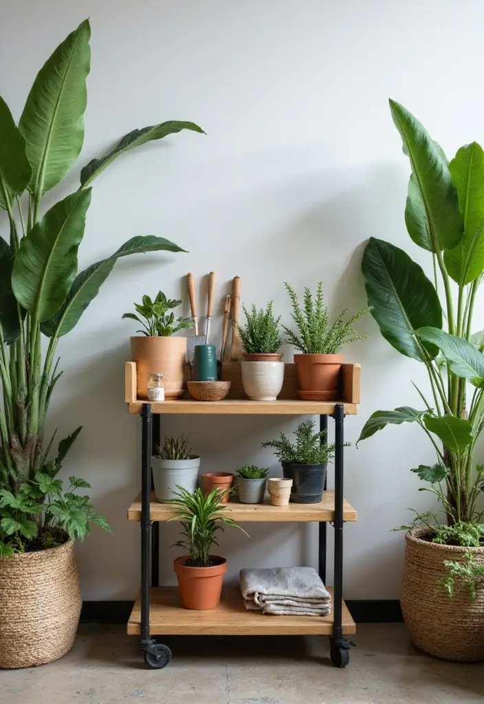 27 Indoor Garden Ideas to Bring Nature Inside - 21. Plant Care Stations